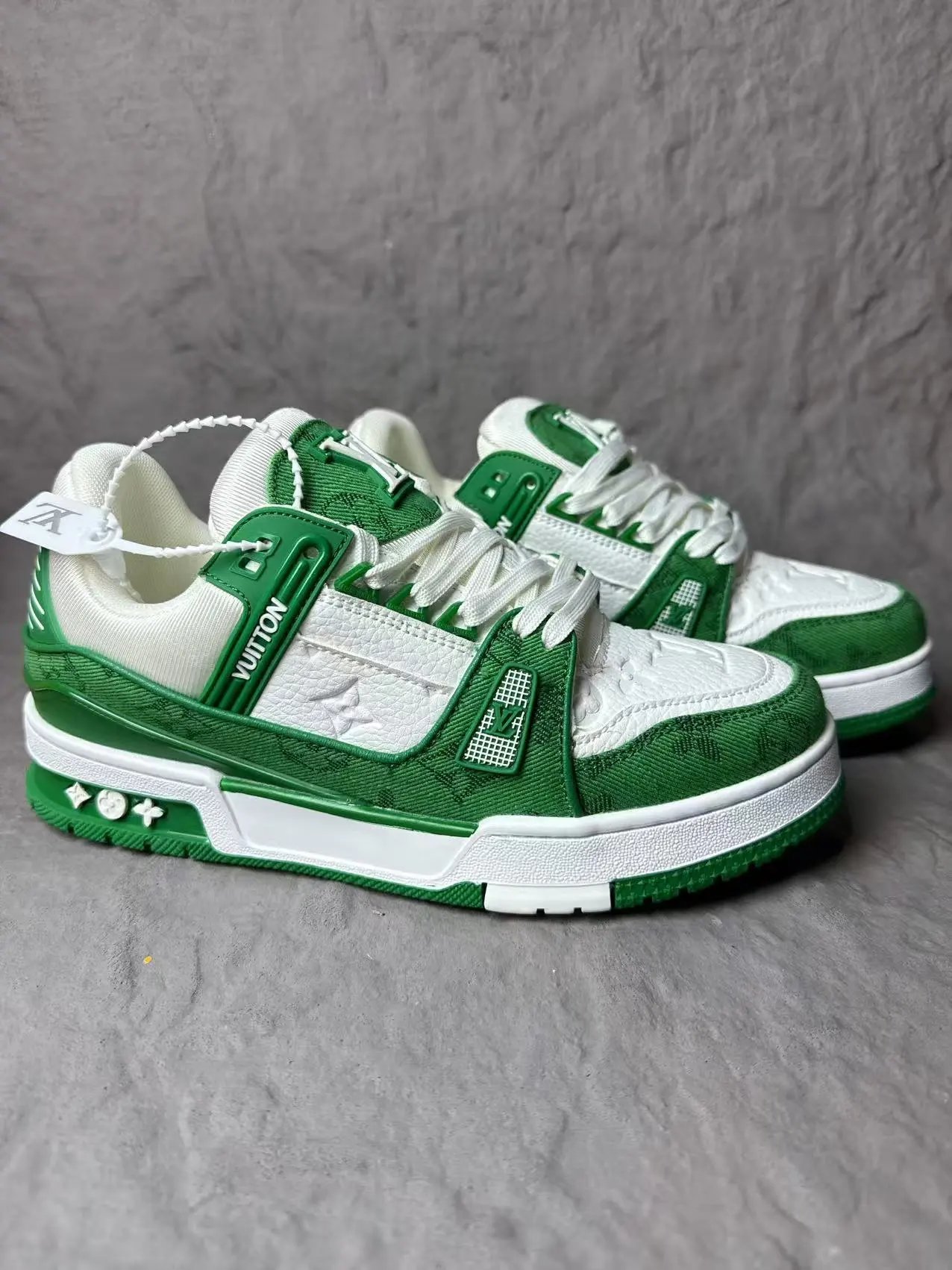white green