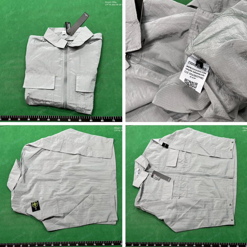 Nylon Silver Grey Jacket