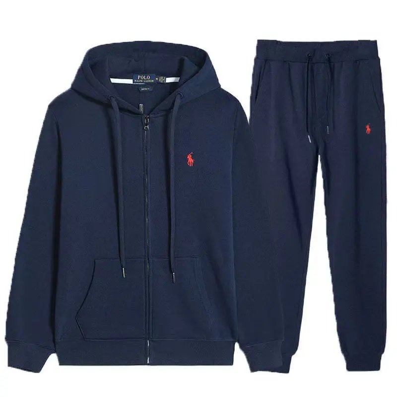 Heavy duty pure cotton looped zipper casual embroidered cardigan hooded sweatshirt