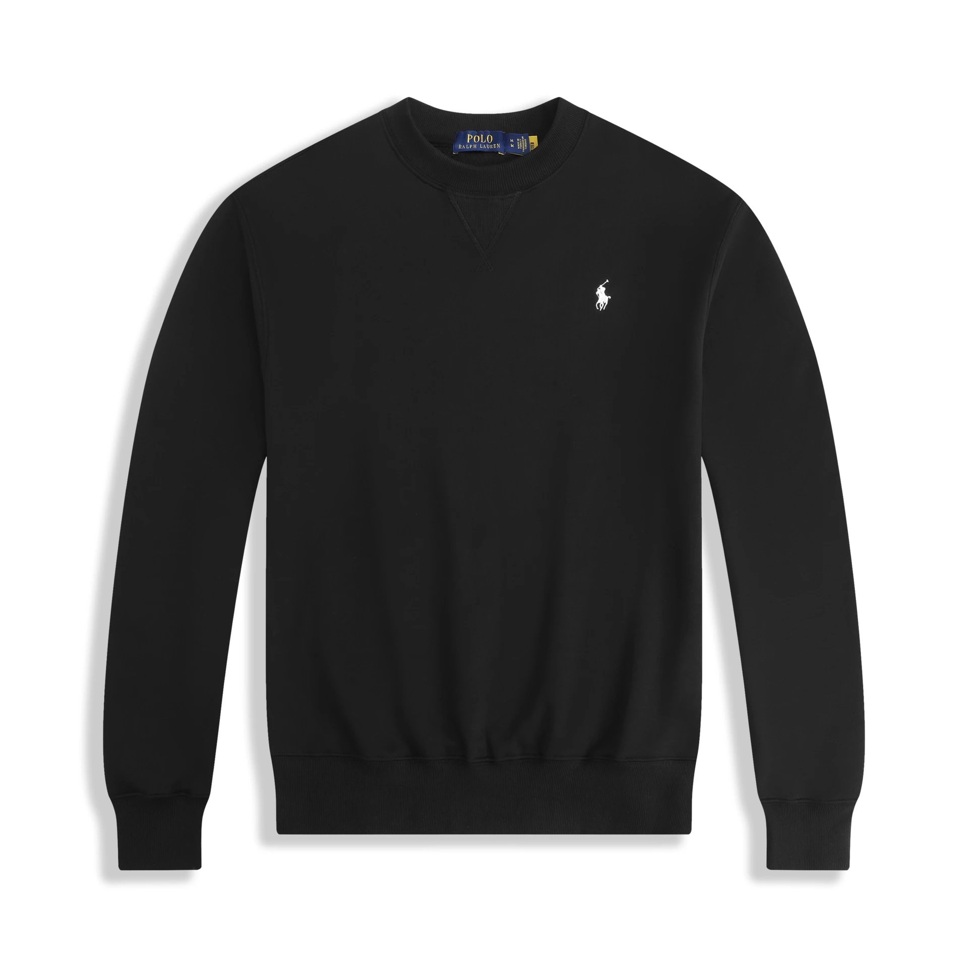 Round neck black white label