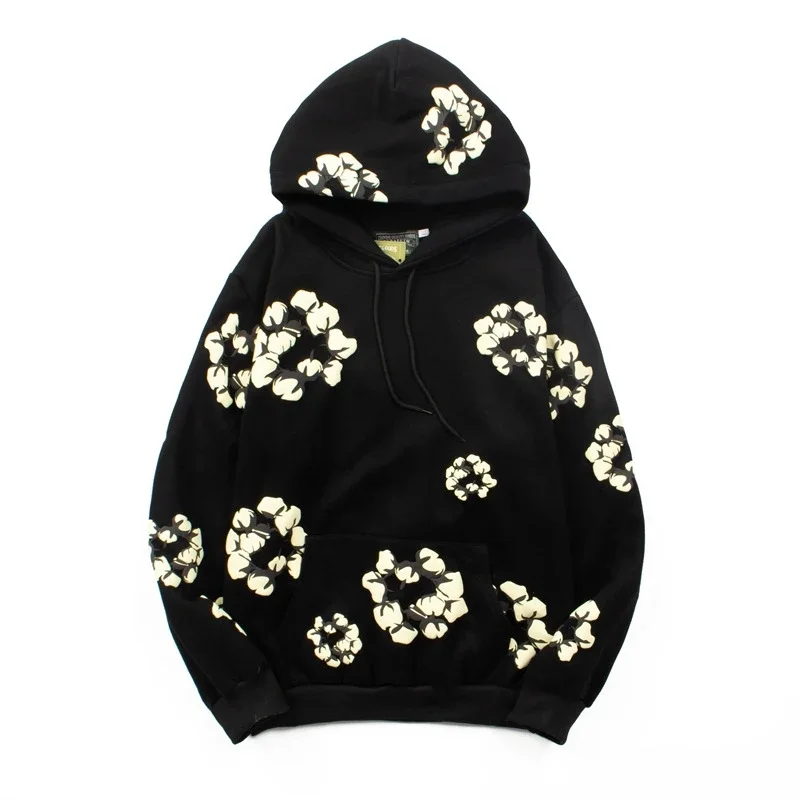 Denim Tears Cotton Wreath Print Hoodie