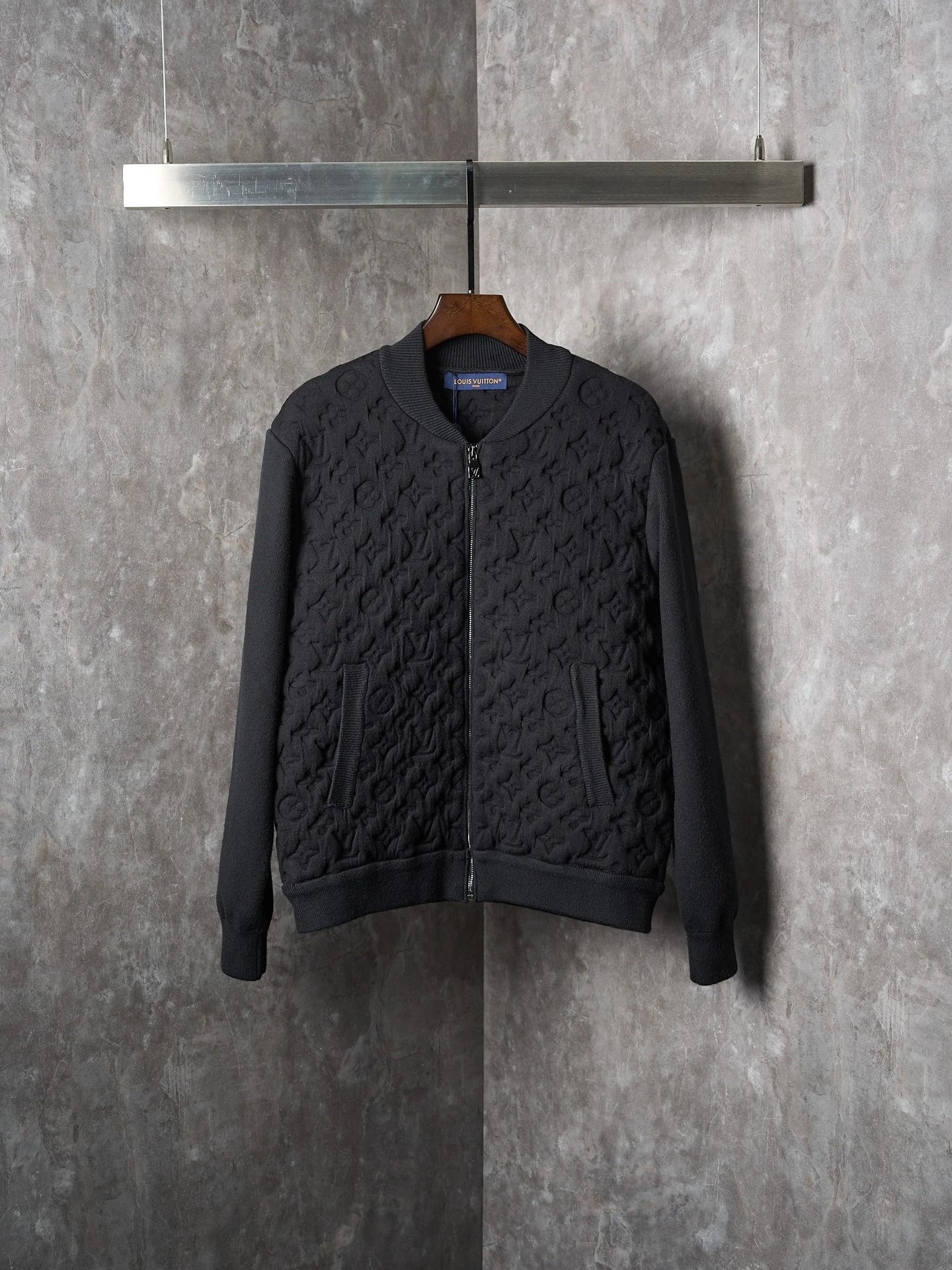 Embossed Bomber Jacket