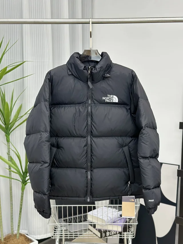 The North Face Down Jackets 700-fill color-block puffer product detail image 1