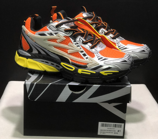 Versace Sneakers Low-Top Chunky — Black and orange