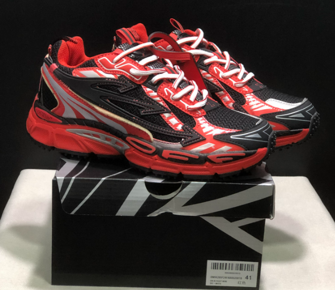 Versace Sneakers Low-Top Chunky — Red and black