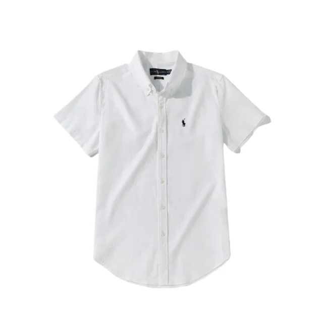 Ralph Lauren Shirts Short-sleeve button-down shirt with embroidered pony logo product detail image 9