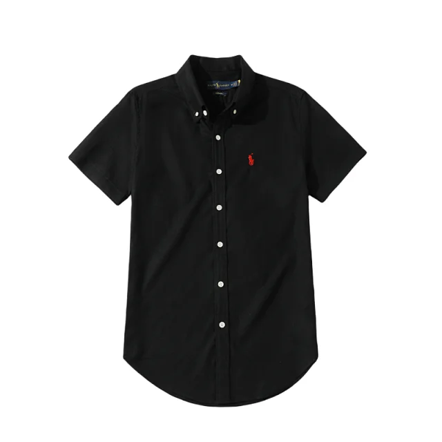 Ralph Lauren Shirts Short-sleeve button-down shirt with embroidered pony logo product detail image 10