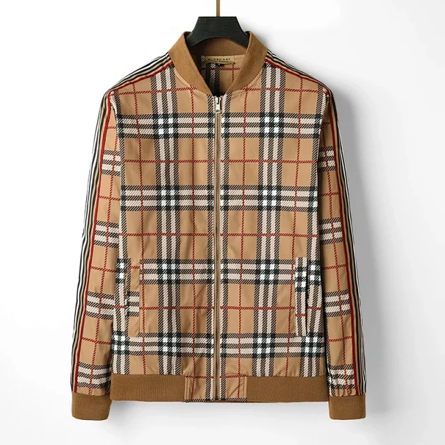 Burberry Jackets Reversible hooded zip-up check jacket product detail image 2