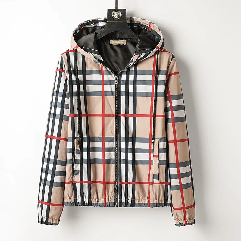 Burberry Jackets Reversible hooded zip-up check jacket image 3