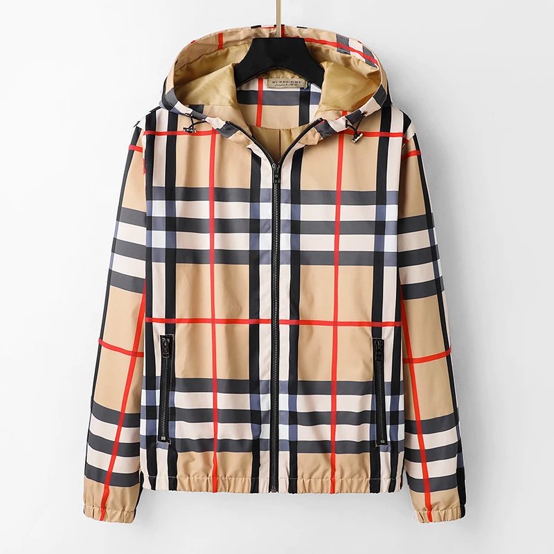 Burberry Jackets Reversible hooded zip-up check jacket image 8