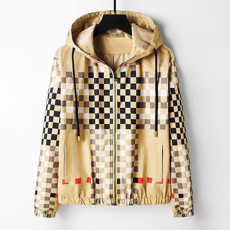 Burberry Jackets Reversible hooded zip-up check jacket — 4