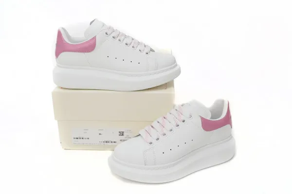 Alexander McQueen Oversized Sneakers White with Pink Accents Sneakers - 1