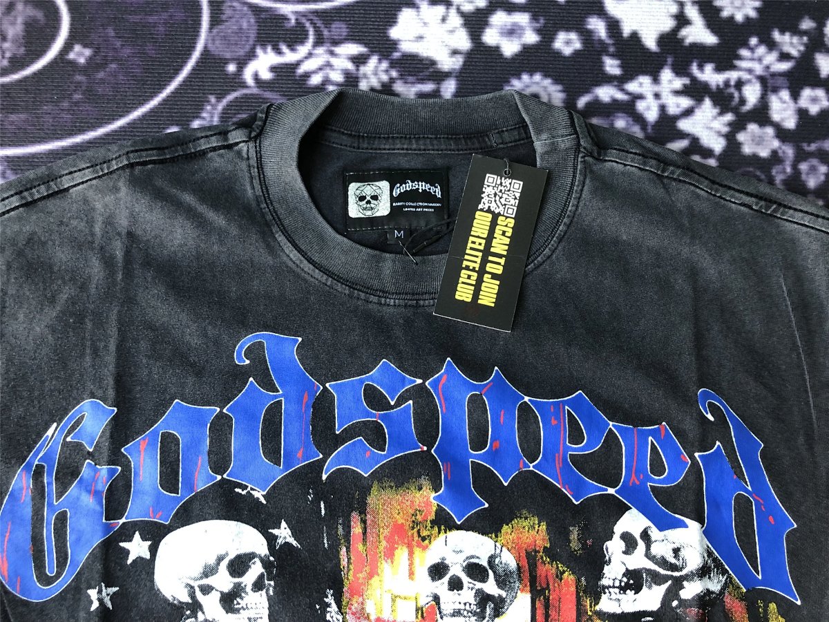 Design Godspeed Skeleton USA Basketball Graphic T-Shirt Black T-Shirts product detail 2 in Litbuy spreadsheet finds
