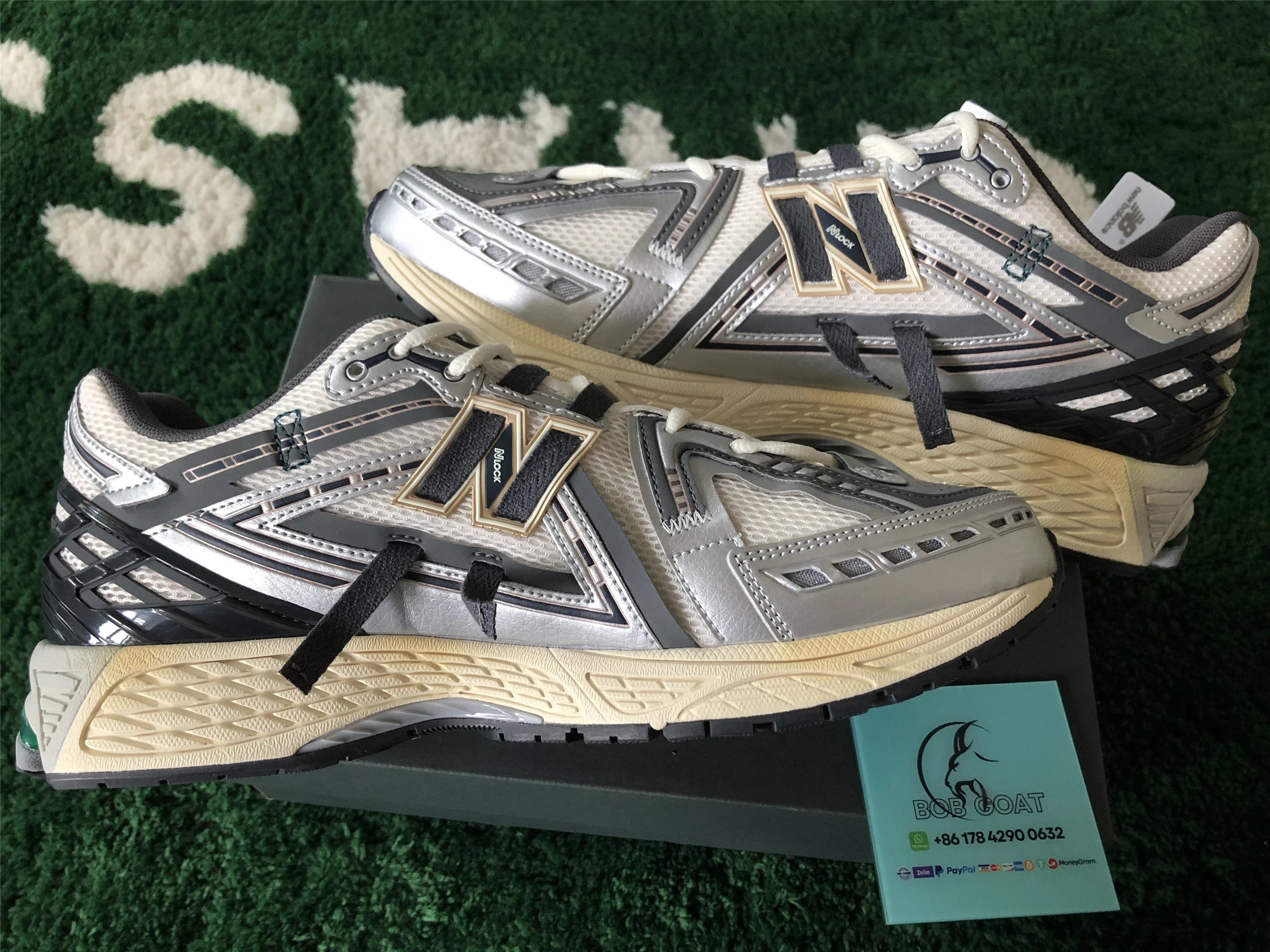 New Balance 9060 Pink Beige Chunky Sneakers - 78