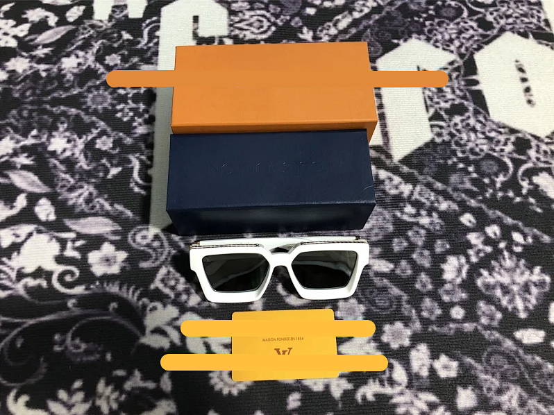 Louis Vuitton Monogram Square Sunglasses Emerald Green with Lime Tint Lenses product detail 2 in Litbuy spreadsheet finds