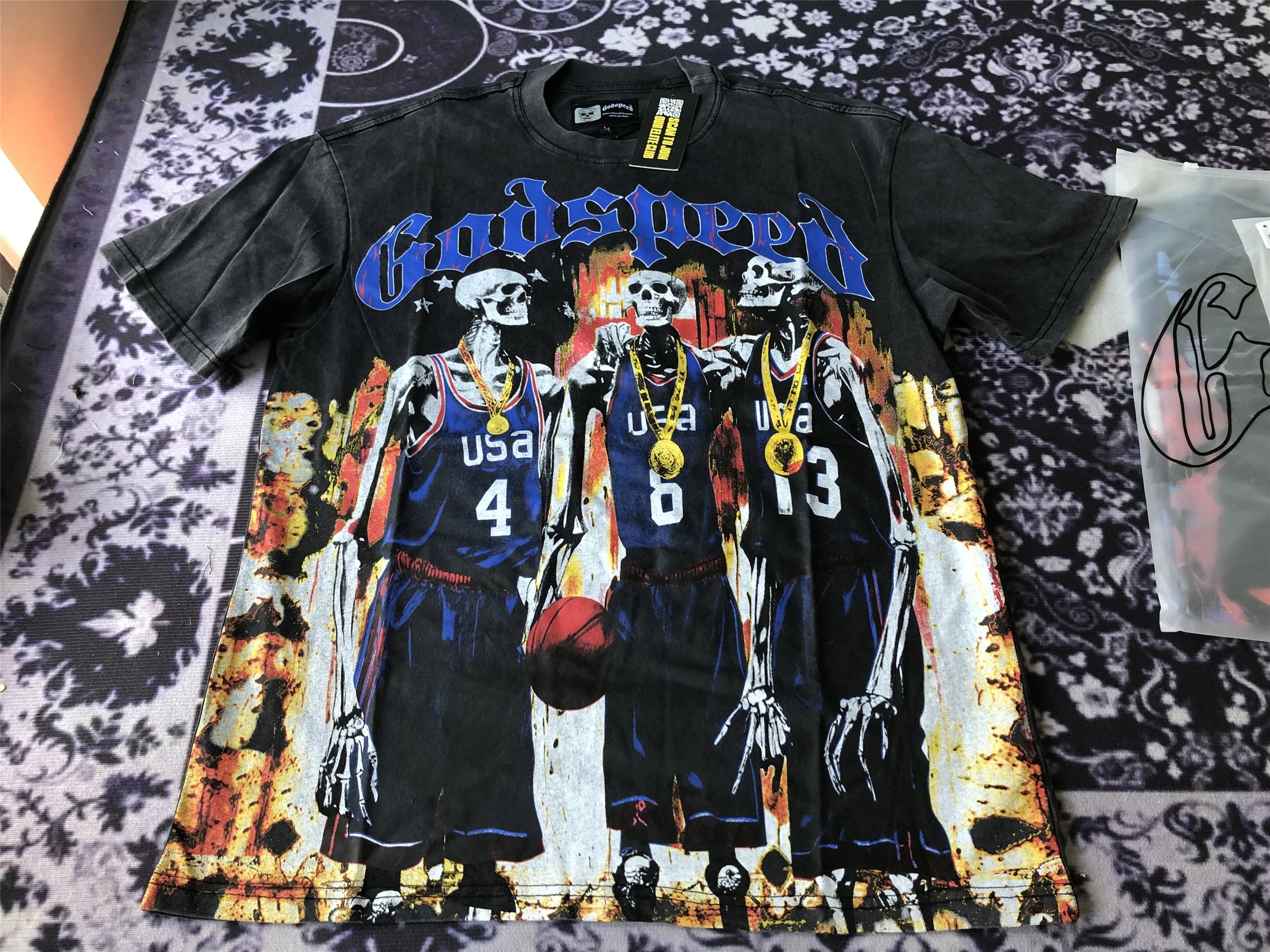 Godspeed Skeleton USA Basketball T-Shirt [12 styles]