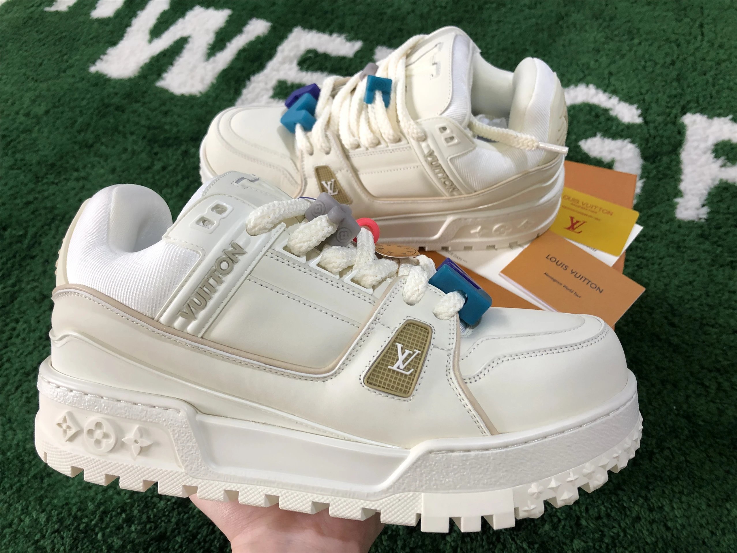 Louis Vuitton Archlight Purple Monogram Flower Sneakers - 53