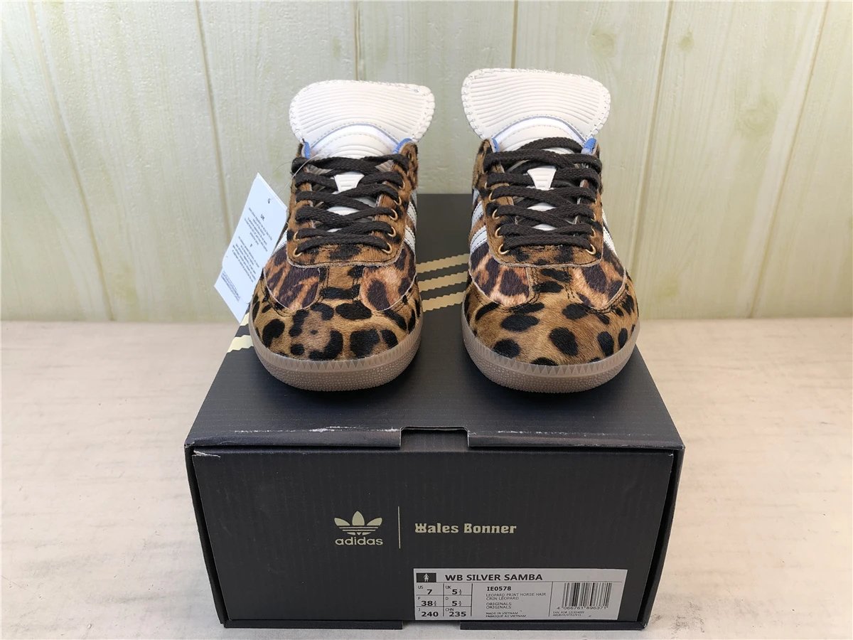 Adidas Originals Samba OG Leopard Print Orange Sneakers - 53
