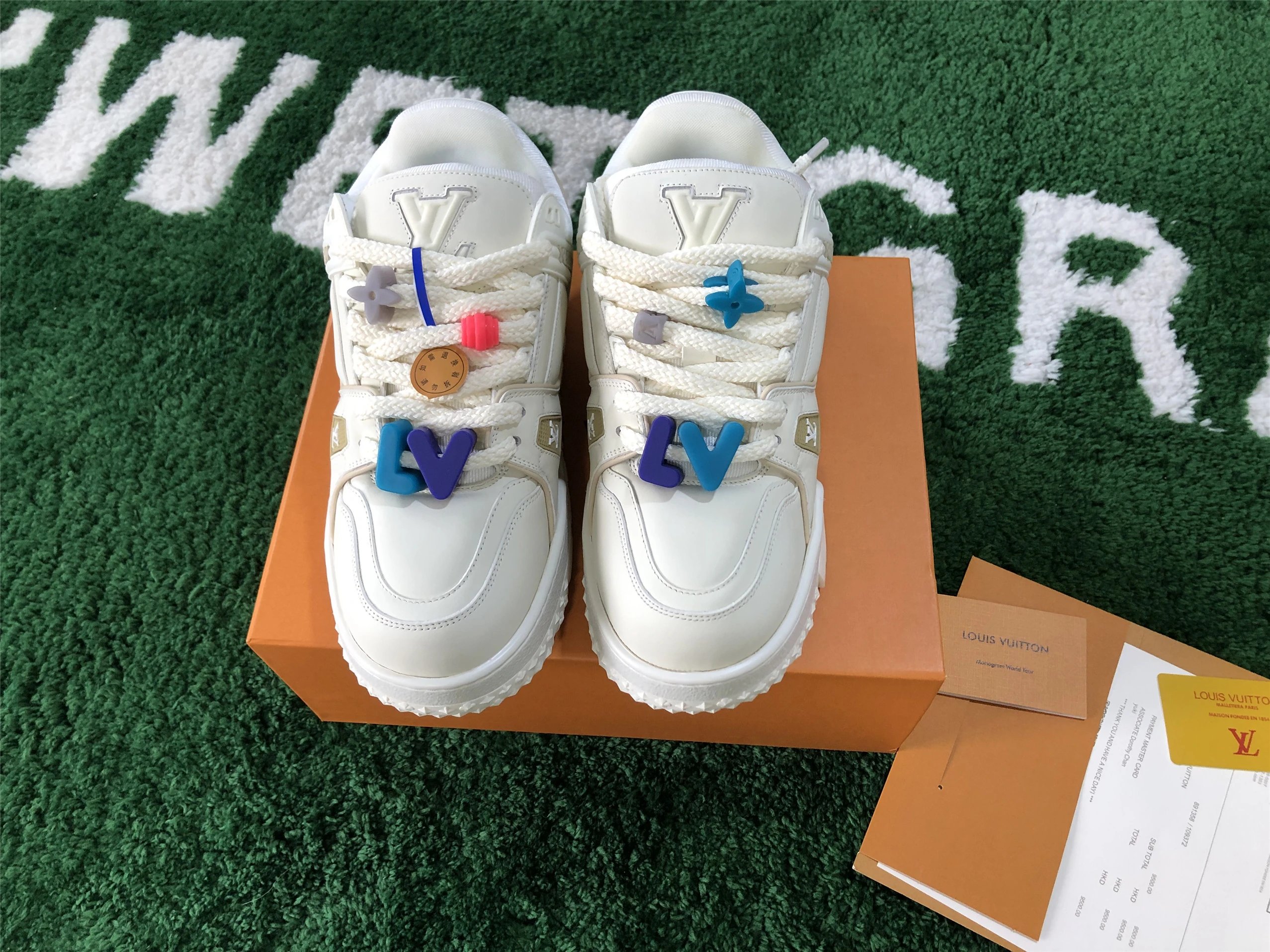 Louis Vuitton Archlight Purple Monogram Flower Sneakers - 57
