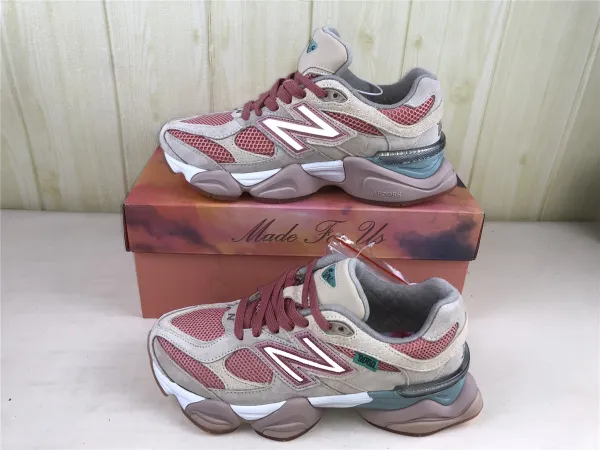 New Balance 9060 Pink Beige Chunky Sneakers - 1