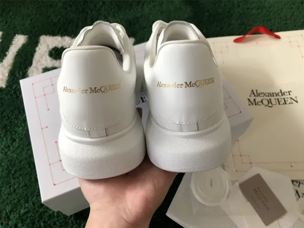 Alexander McQueen Oversized Sneakers White with Holographic Heel Tab Sneakers - 21