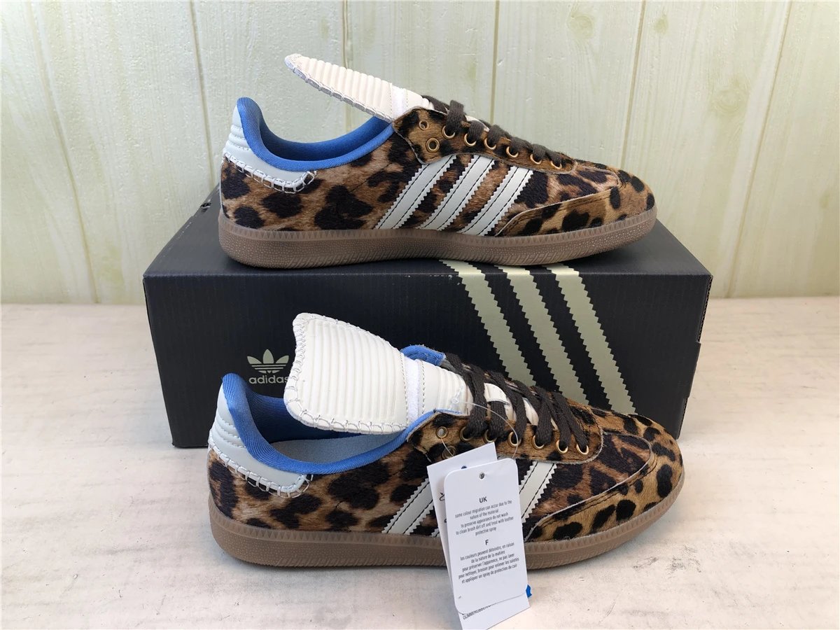 Adidas Originals Samba OG Leopard Print Orange Sneakers - 56