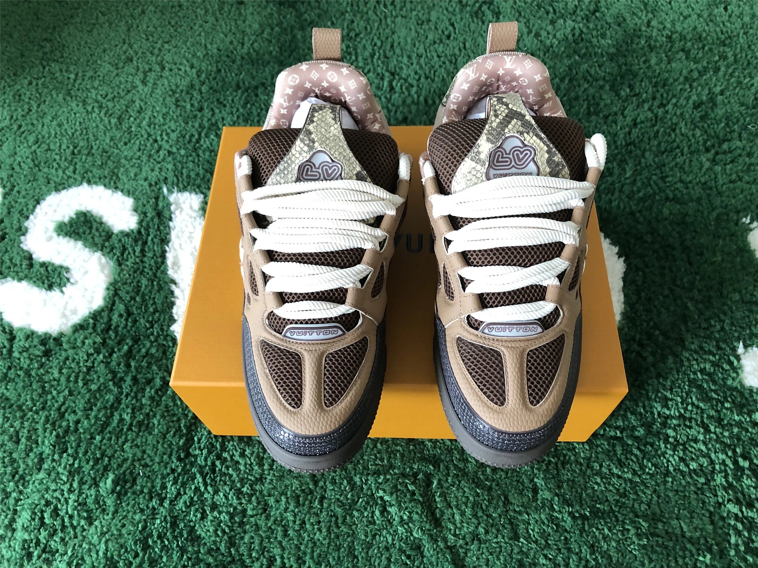 Louis Vuitton Archlight Purple Monogram Flower Sneakers - 62