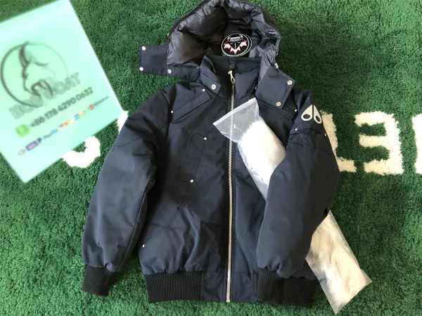 Moose Knuckles Parka Navy Blue Down Jacket - 1
