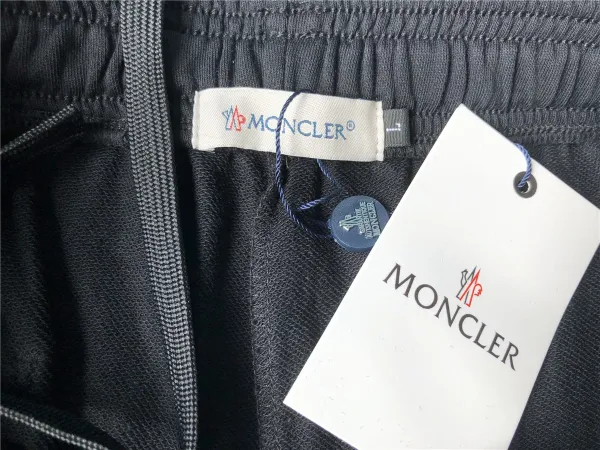 Moncler Logo Patch Black Sport Shorts - 4