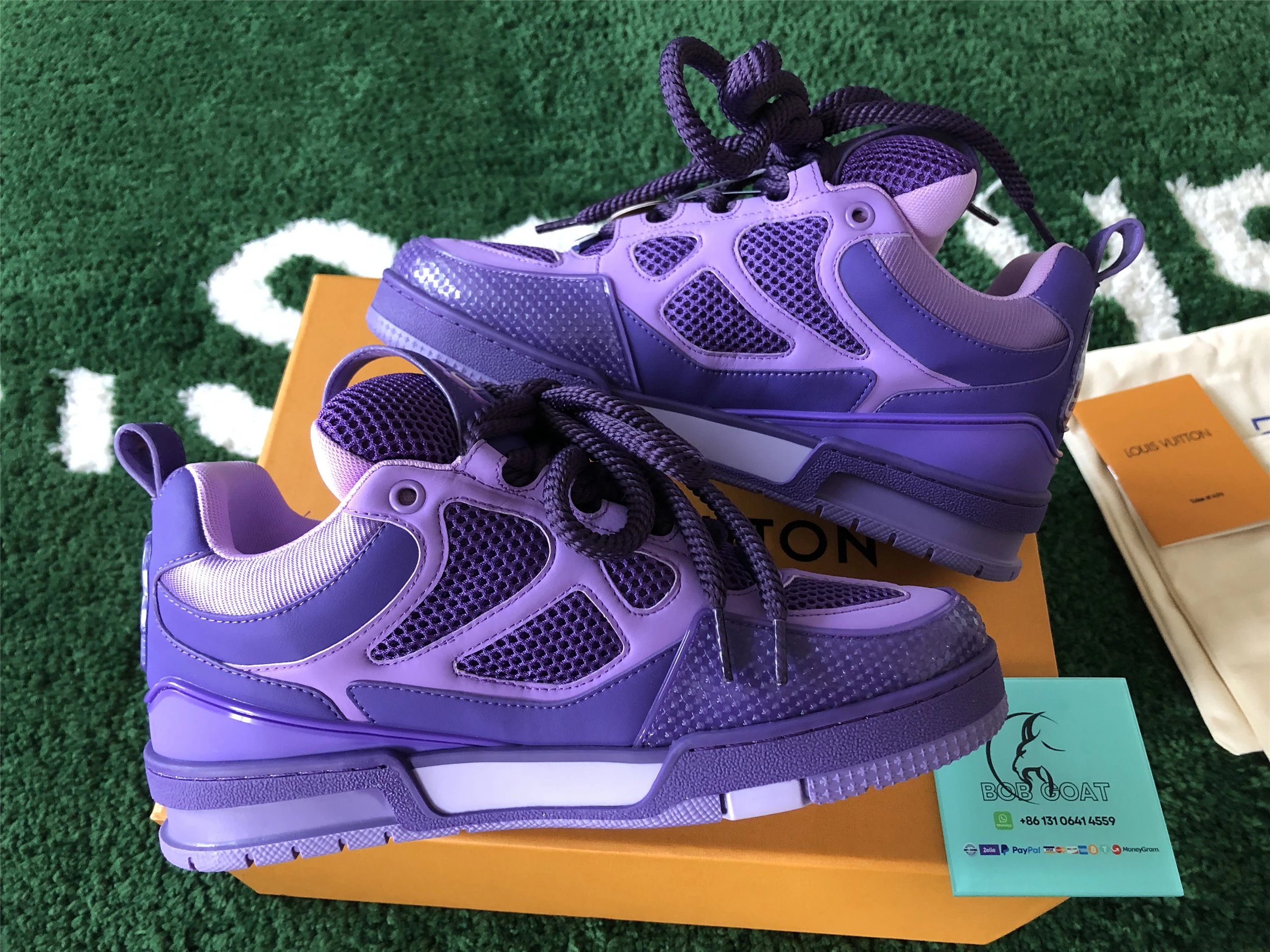 Louis Vuitton Archlight Purple Monogram Flower Sneakers - 34