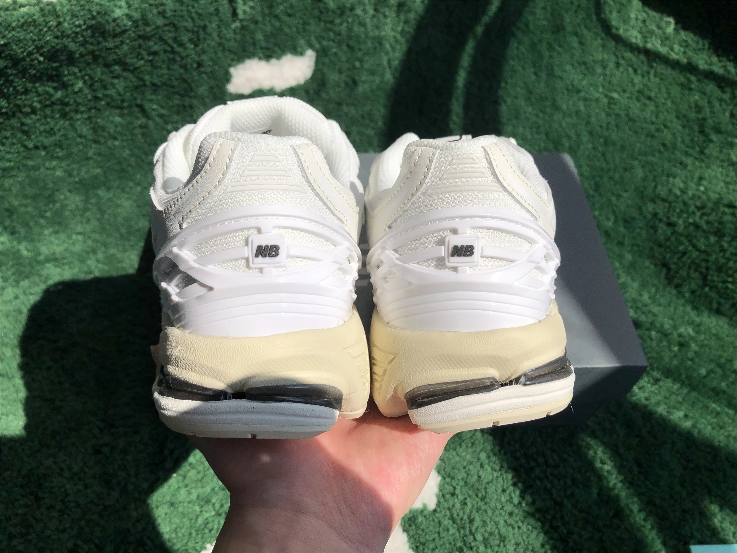 New Balance 9060 Pink Beige Chunky Sneakers - 14
