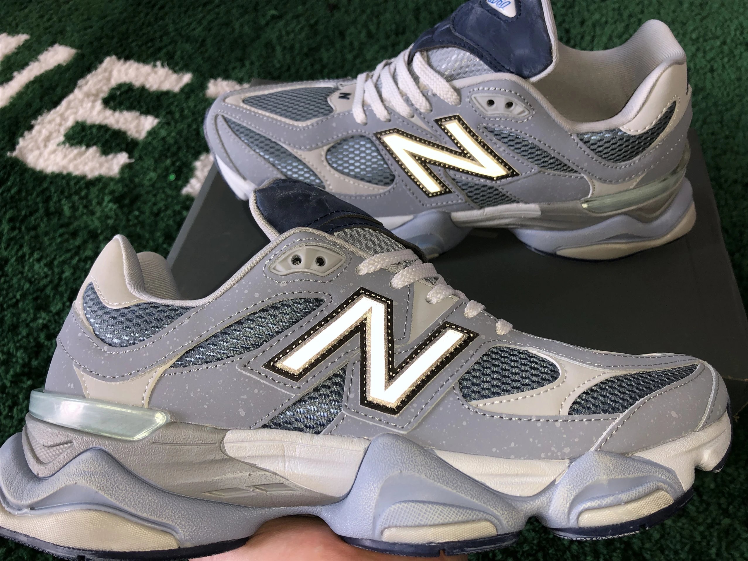 New Balance 9060 Pink Beige Chunky Sneakers - 67