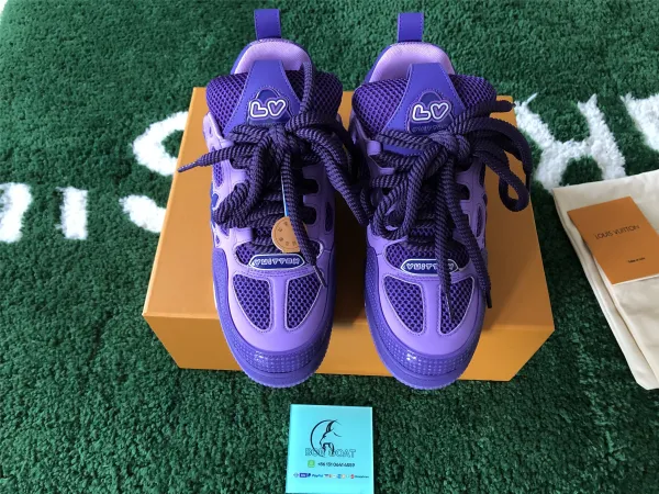Louis Vuitton Archlight Purple Monogram Flower Sneakers - 37