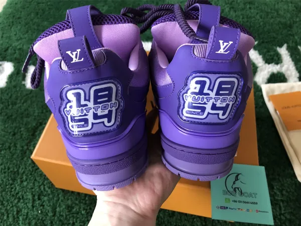 Louis Vuitton Archlight Purple Monogram Flower Sneakers - 35