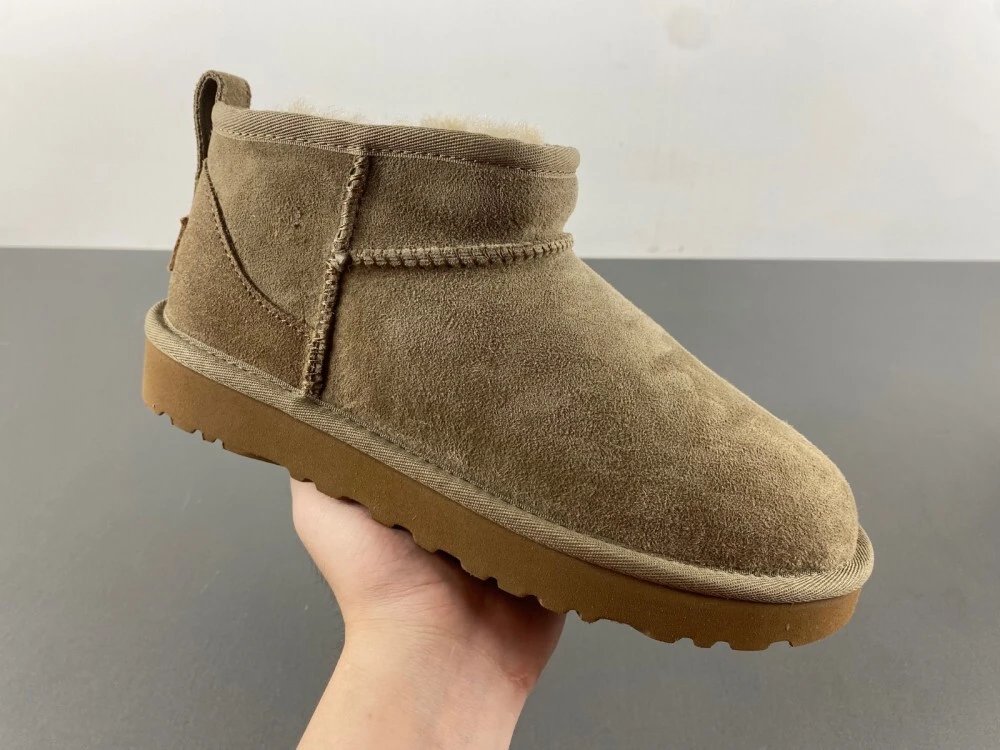 UGG Classic Mini II Chestnut Suede Snow Boots - 1