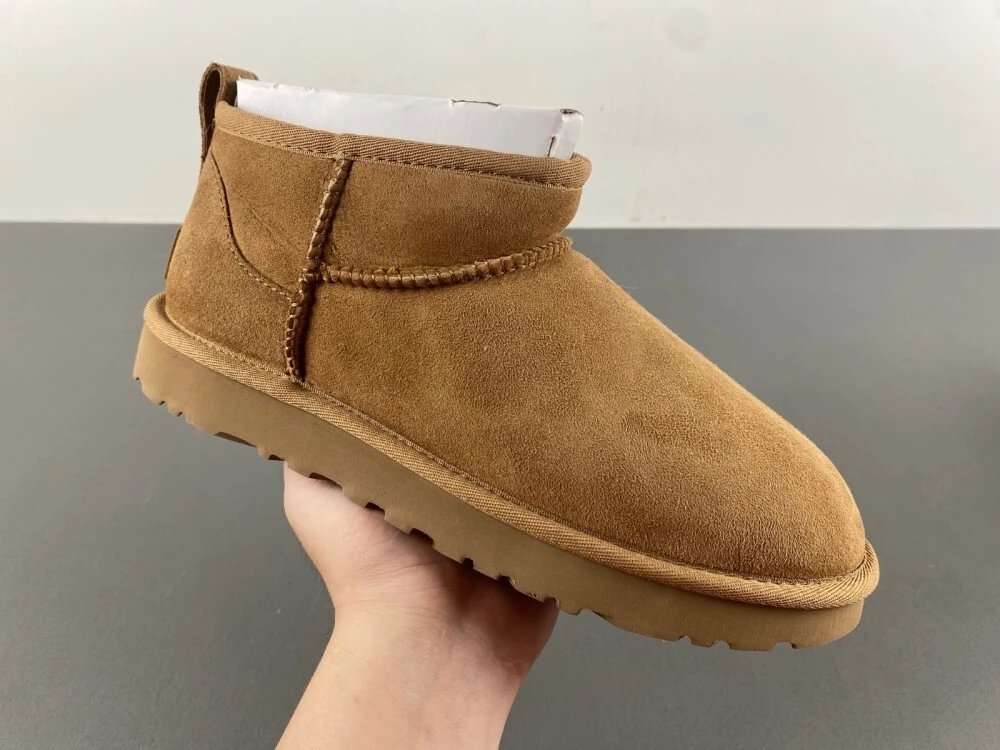 UGG Classic Mini II Chestnut Suede Snow Boots - 1