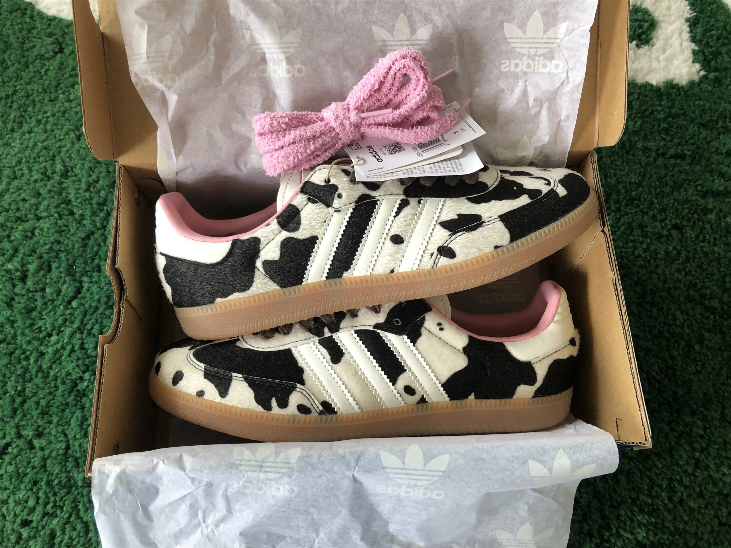 Adidas Originals Samba OG Leopard Print Orange Sneakers - 21