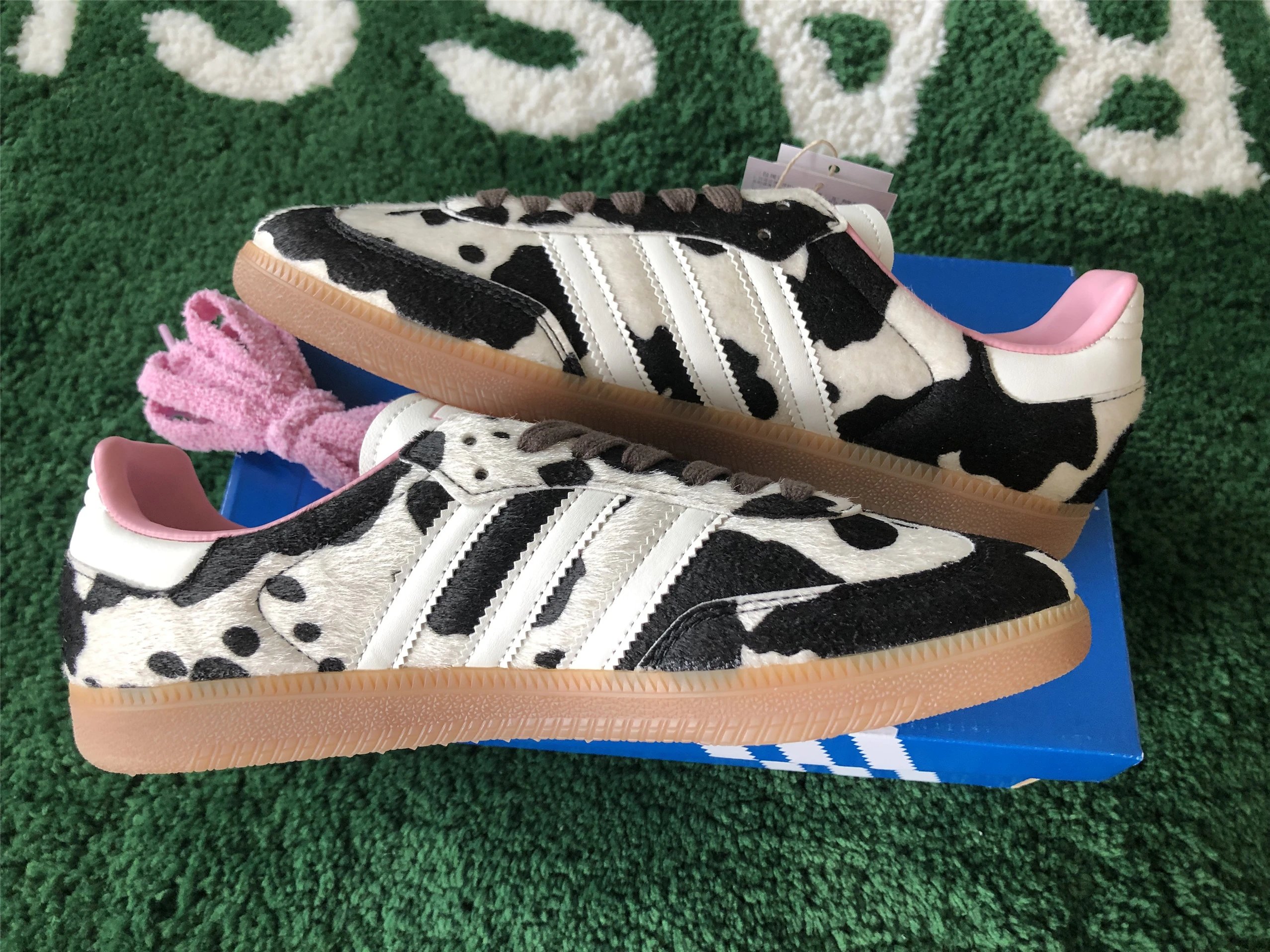 Adidas Originals Samba OG Leopard Print Orange Sneakers - 23