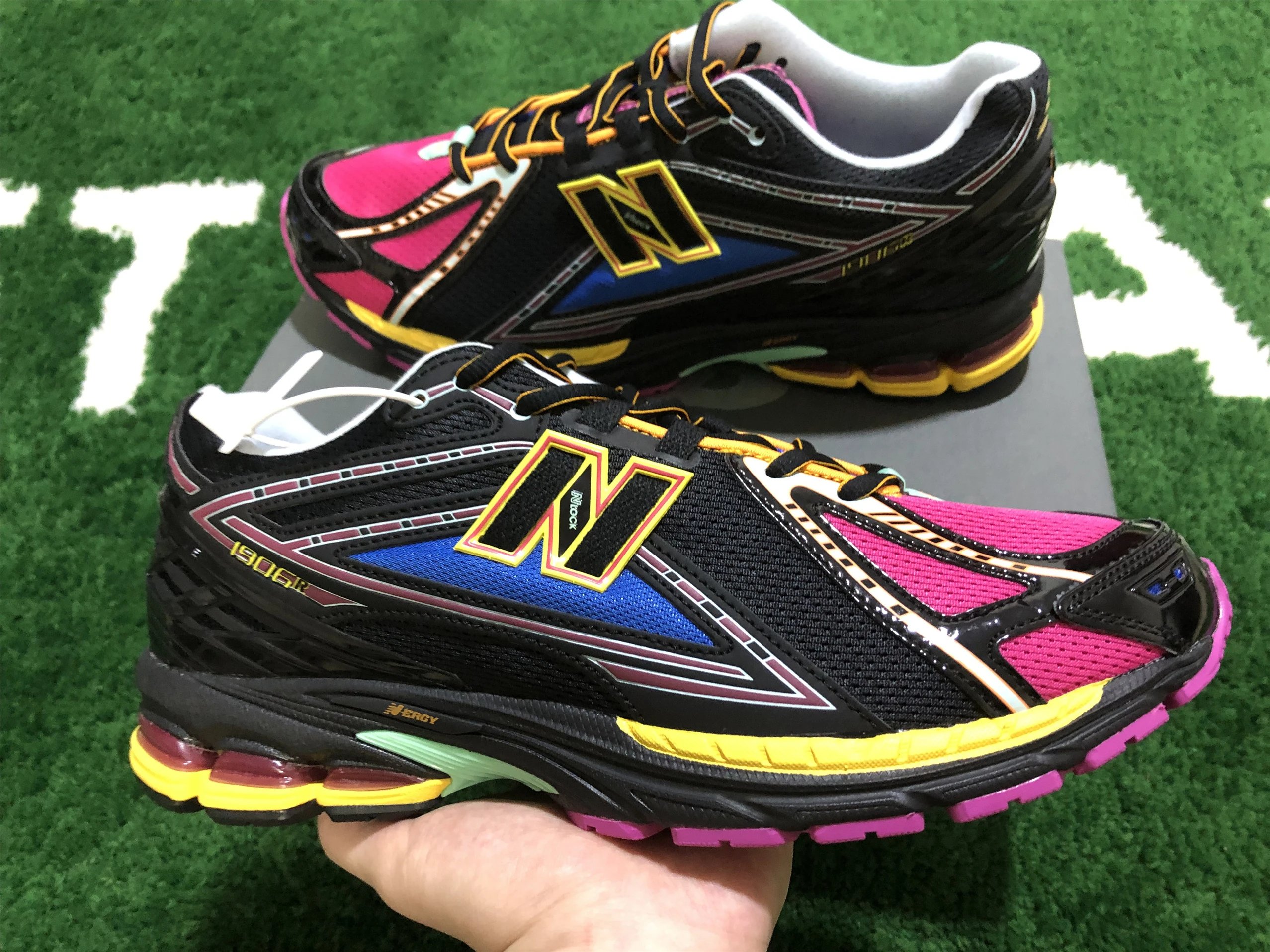 New Balance 9060 Pink Beige Chunky Sneakers - 82