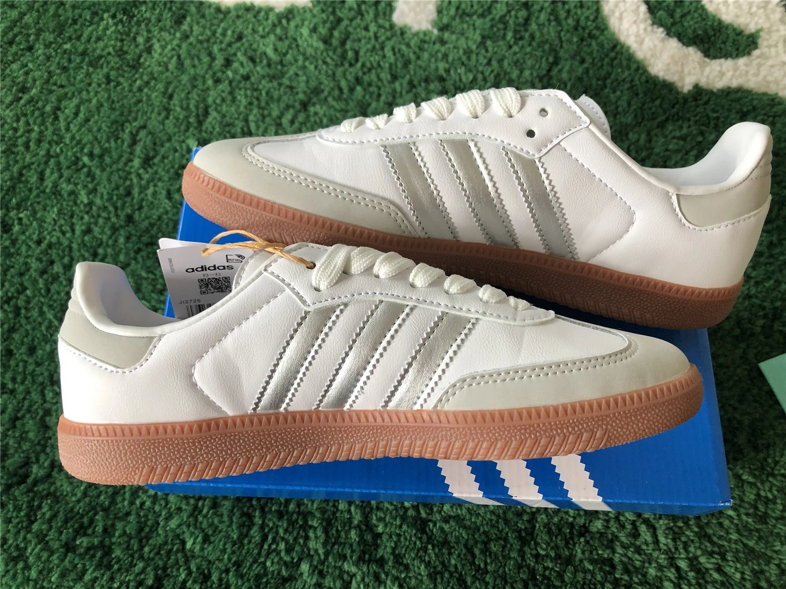 Adidas Originals Samba OG Leopard Print Orange Sneakers - 28