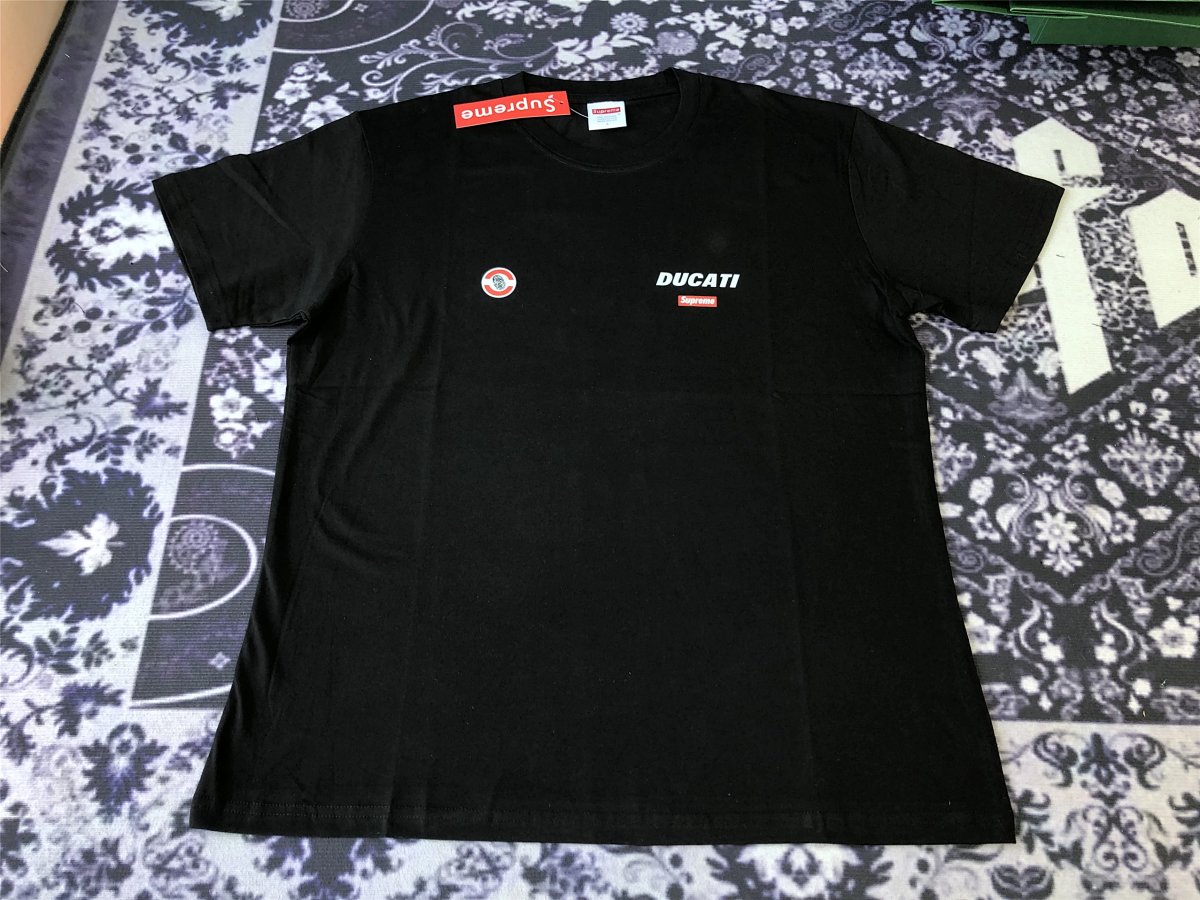 Supreme x Ducati Logo Tee Black T-Shirt product detail 2 in Litbuy spreadsheet finds