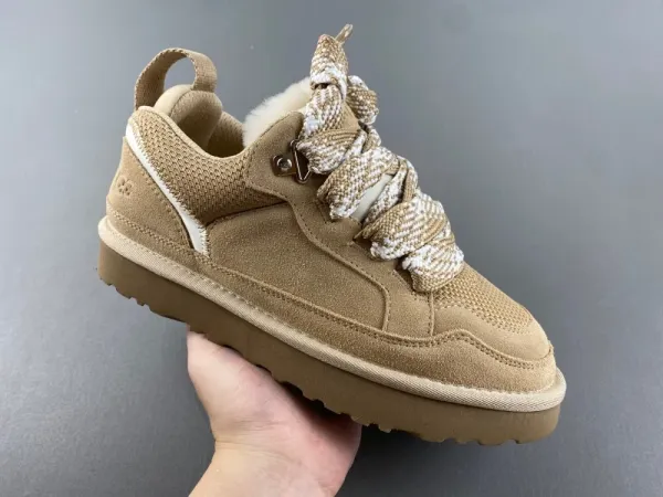 UGG Tasman Shearling-Lined Sneaker Beige Chunky Sneakers - 1