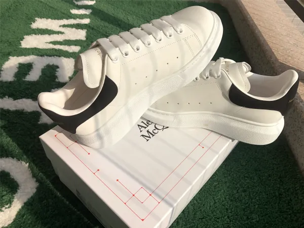 Alexander McQueen Oversized Sneakers White with Holographic Heel Tab Sneakers - 6