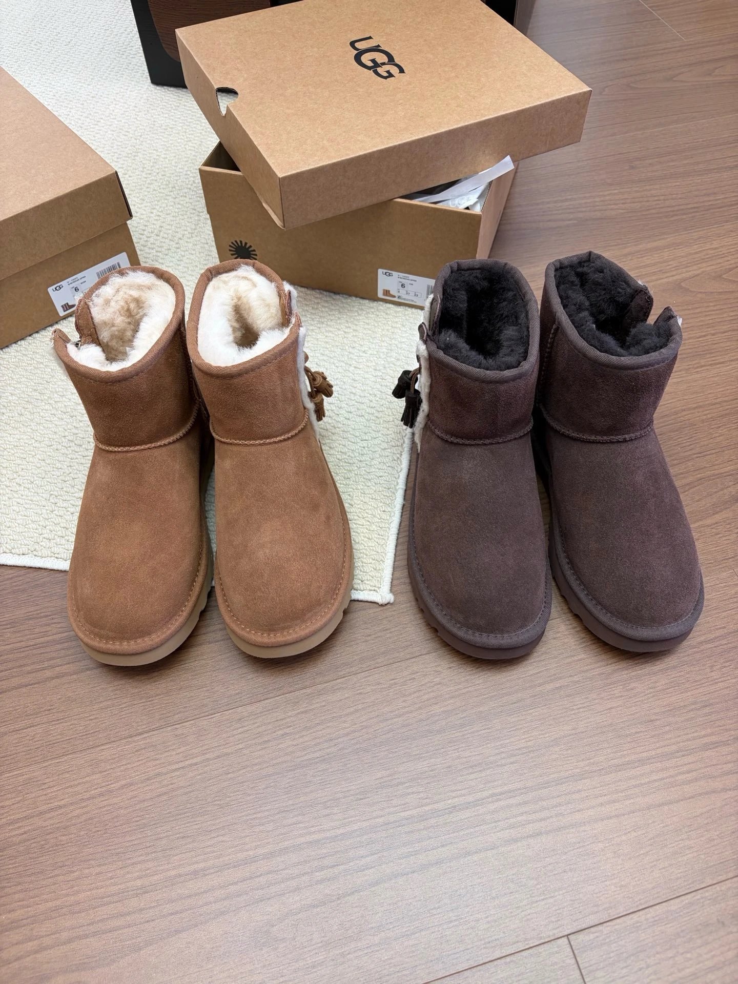 【秋冬新品｜UGG 瑞秋切克靴今年氛围感雪地靴黑马，兼顾颜值、质感与实穿性，上脚一眼沦陷