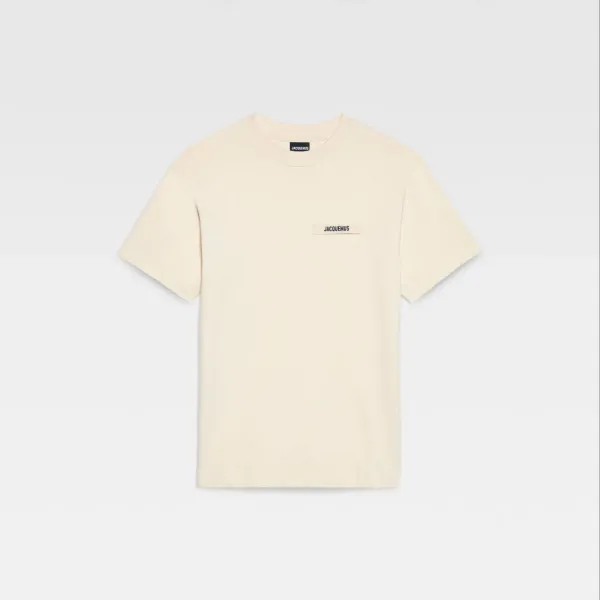 Jacquemus Le T-Shirt Logo Beige T-Shirt - 1