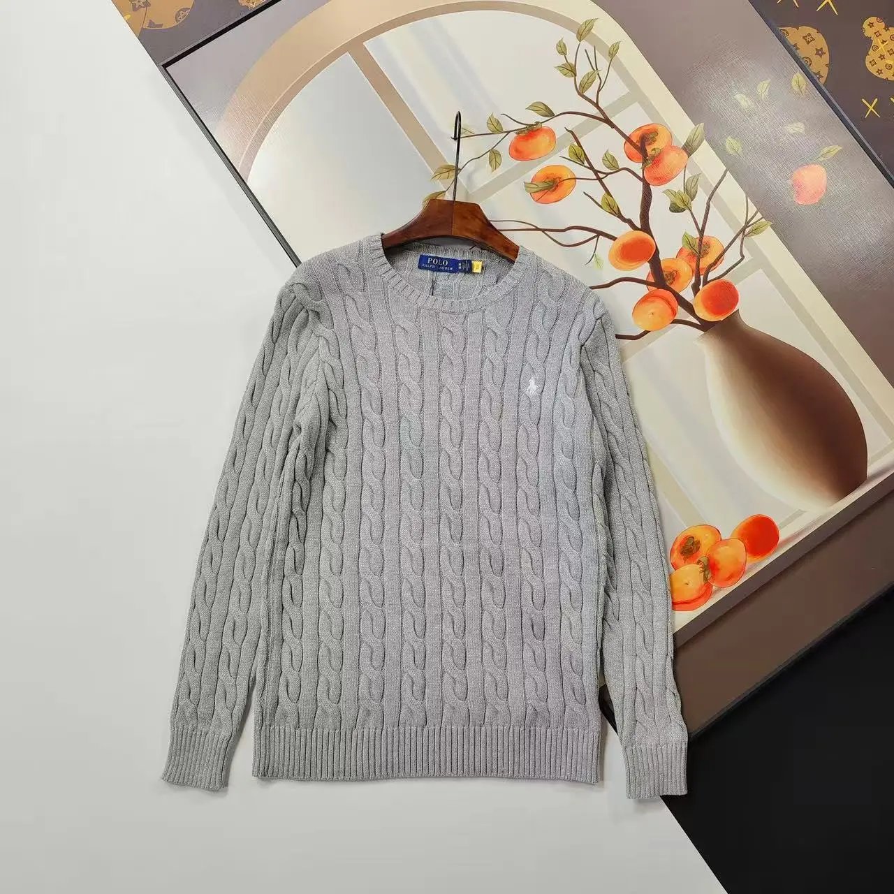Polo Ralph Lauren Cable Knit Sweater Red - 9