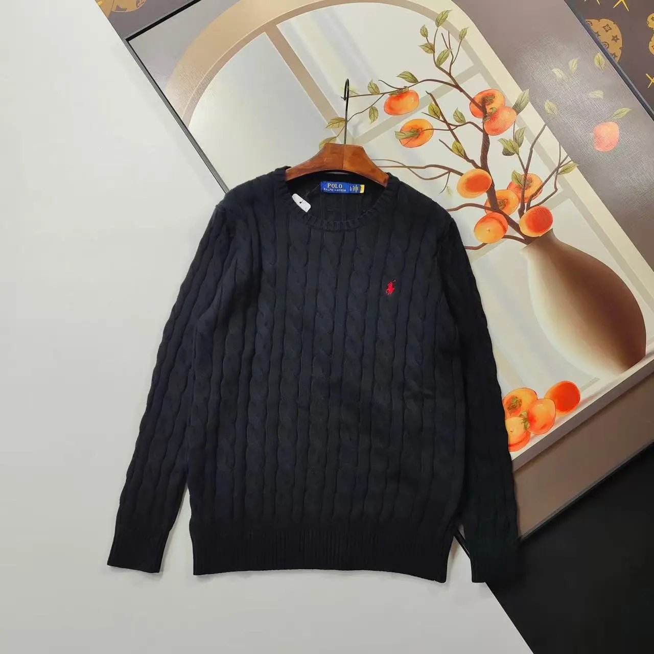 Polo Ralph Lauren Cable Knit Sweater Red - 5