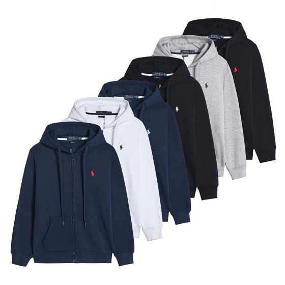 New Style Embroidered Zip-Up Hoodie