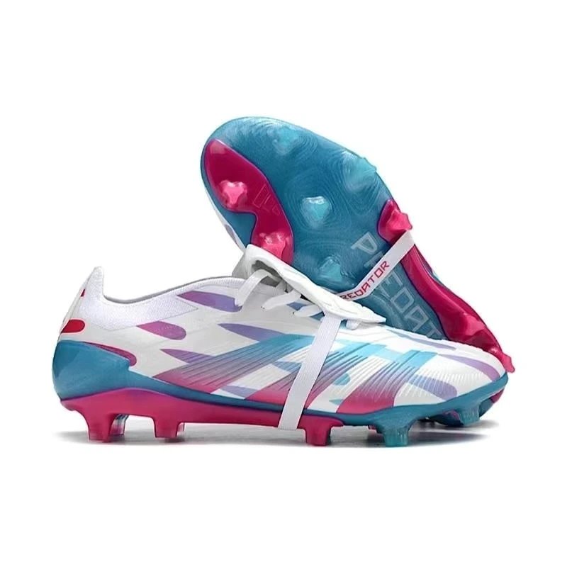 Adidas Predator White Blue Red Football Cleats