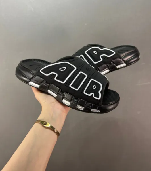 Nike Air Slide Black White Sandals Slippers - 1